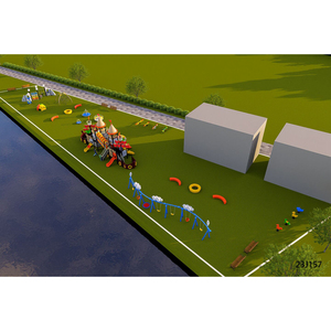 Ensemble d'équipements de jeux pour enfants en plastique pour aire de jeux extérieure, balançoire, toboggan, maison de <span class=keywords><strong>jeu</strong></span> - Product Image 2