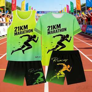 Oem Custom 100% <b>Polyester</b> Quick Dry Fit Marathon Shirt Running Tee Gym Sport <b>Tshirts</b> Heat Transfer Print Men Sublimation T-Shirt - Product Image 1