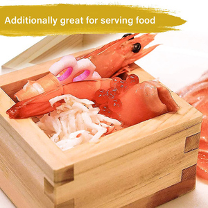 Tazas de Sake Cuadradas de Madera para Restaurante Japonés Izakaya, Tazas de Sake <span class=keywords><strong>Masu</strong></span>, Caja de Sake Japonesa - Product Image 5