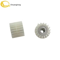 Diebold Nixdorf HCT 18T Double Gear 01750291697-3 18T dan 18T Dual-Layer Gear dengan Bearing DN200 ATM CRS Selfserv 1750291697-04A