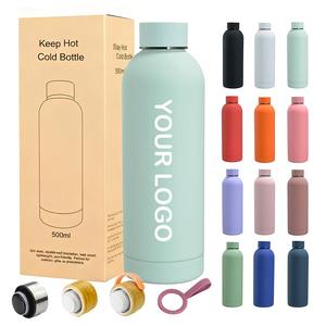 Biểu Tượng Tùy Chỉnh Sinh Thái Thân Thiện Với Thép Không Gỉ Tối thiểu Chai Nước Với Cách Nhiệt Cho Trẻ Em - Product Image 1