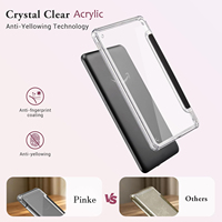 Casing Kindle Paperwhite Generasi ke-12 2024 7 inci Desain Khusus Magnetik Pintar, Casing E-reader Akrilik Lepas Pasang