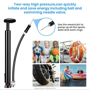 사이클링 자전거 프레임 용 알루미늄 100PSI 자전거 공기 바닥 펌프 팽창기 발 100PSI 팽창기 자전거 발 공기 펌프 - Product Image 2