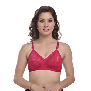Sujetador de cobertura total para mujer, mezcla de algodón |   Tela Suave de Poliéster y Algodón |   Copa completa |   Correas Ajustables |   U-Back |   Cierre Trasero - Product Image 5