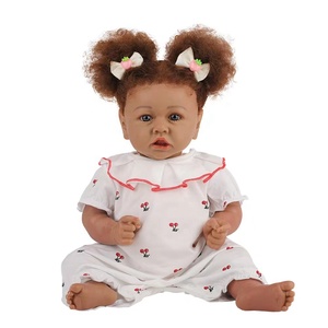 Poupées noires <span class=keywords><strong>en</strong></span> vinyle et <span class=keywords><strong>Silicone</strong></span> pour filles, jouets pour filles, bon marché - Product Image 5