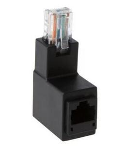 Chất Lượng cao 90 Độ Góc Keystone Jack Cat5e/Cat6 Ethernet <span class=keywords><strong>Adapter</strong></span> RJ45 Nam cho Nữ - Product Image 6
