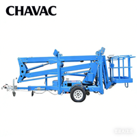 Promotion : Grue à flèche télescopique pliable de 10-24 m, montée sur remorque, grue de levage à flèche