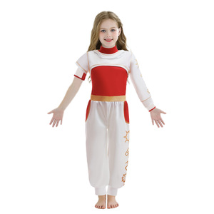 Disfraz Infantil de Tres Piezas Rojo y Blanco para Fiesta de Halloween, Conjunto de Ropa para Niñas - Product Image 3