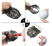 Balle de golf Scribe Liner Tiroir Modèle Marqueur de ligne de balle de golf et outil de dessin de ligne équilibré