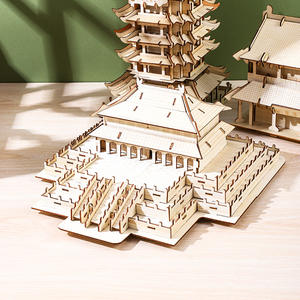 3D Wooden Famous Chinese Architecture Model Puzzle Kids Educational Assembly Toy Wholesale - Product Image 4