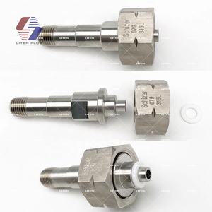 Adaptateur de <span class=keywords><strong>coupleur</strong></span> de connecteur de raccord de tuyau en acier inoxydable CGA-679 SUS316L pour mélanges de farine de cylindre en acier à <span class=keywords><strong>gaz</strong></span> - Product Image 1