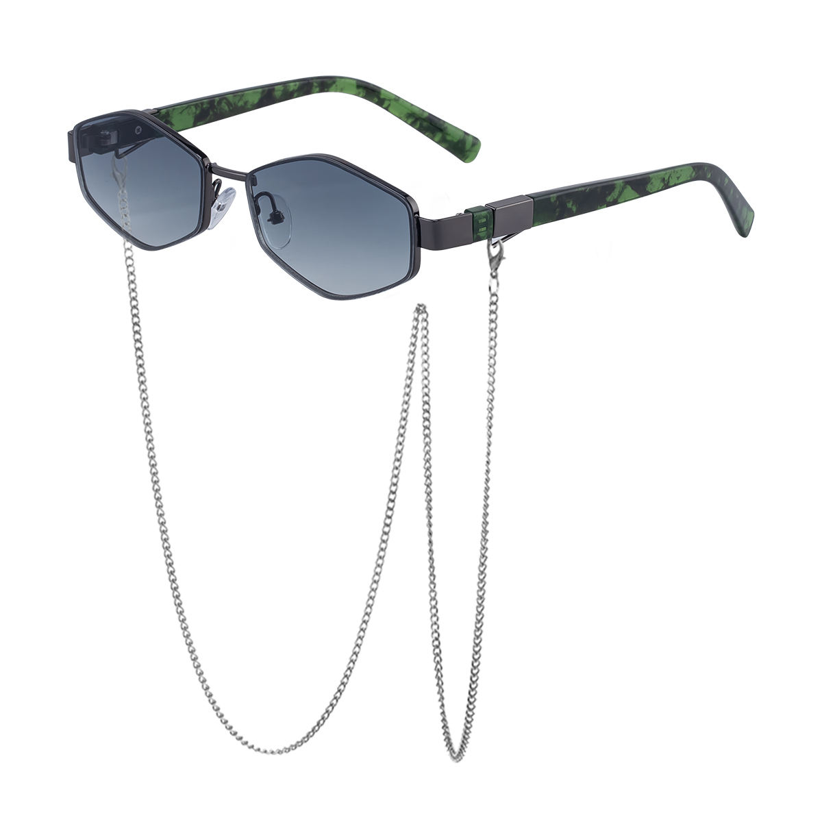 C6 Gun Metal Gray Frame Matte Green Wooden Gray Green