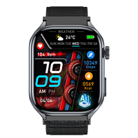 Montre connectée intelligente ET572 avec écran TFT de 2,0 pouces, fonction de réponse aux questions par IA GPT, cadran IA, ECG, appel d'urgence SOS, soins à distance, montre connectée de santé