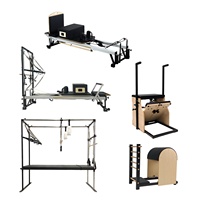 Table de Pilates Cadillac Highwind Commerciale Noire Durable Portable Réglable en Alliage d'Aluminium pour Entraînement et Exercice