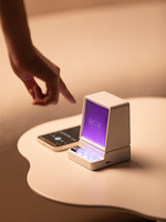 Haut-parleur Bluetooth portable mini avec basses profondes, clavier sans fil, lumière LED d'ambiance respirante pour la maison, l'extérieur et la chambre