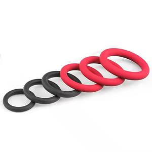 Flüssiger Silikon-Haifisch ring <span class=keywords><strong>7</strong></span>-teiliges Set Männlicher Sicherungs ring Verzögerung Ejakulation werkzeug Sexspielzeug für Erwachsene für Männer - Product Image 3