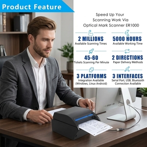 เครื่องบิงโก 82.5 มม. เครื่องนับคะแนน OMR เครื่องสแกนสลากกินแบ่ง รองรับ SDK - Product Image 1
