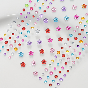 3D colorido girasoles <span class=keywords><strong>diamante</strong></span> cara pegatinas gema Facial pegatina ojos cuerpo mezcla cuentas joyas diamantes cara joyas <span class=keywords><strong>tatuaje</strong></span> pegatina - Product Image 2