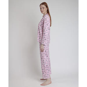 Pyjama à manches longues imprimé DISNEY pour femmes Logo personnalisable taille élastique respirant pour l'été automne printemps - Product Image 2