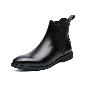 Bottes de Travail pour Hommes en Cuir PU de Haute Qualité à <span class=keywords><strong>Prix</strong></span> Abordable - Product Image 1