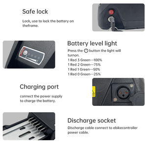 <span class=keywords><strong>Batterie</strong></span> <span class=keywords><strong>Hailong</strong></span> pour ebike <span class=keywords><strong>48V</strong></span>/52V 30Ah, <span class=keywords><strong>batterie</strong></span> lithium-ion 6 broches, compatible avec 500W/750W/1000W/1500W vélos électrique - Product Image 4