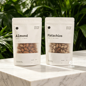 Bolsas de papel kraft con cierre de cremallera |   Envases de Alimentos a Prueba de Humedad para Aperitivos y Galletas - Product Image 4