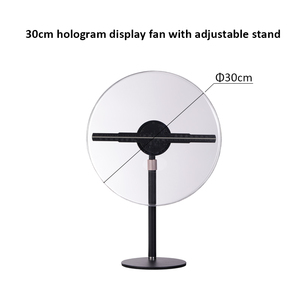 3D Desktop <b>Projector</b> Fan Light 30cm With Transparent Cover HD <b>WiFi</b> APP Backpack Advertising Machine Display BS-AD30S Transparent - Product Image 3