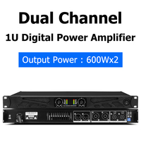 Amplificateur de puissance numérique professionnel BG2.6 de classe D 600W 2 canaux 1U