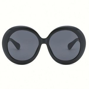 2021 New Arrival Fashion Vintage Women Black <b>Pink</b> Big <b>Frame</b> Sunglasses UV400 Oversized Round Sunglasses for Ladies - Product Image 4