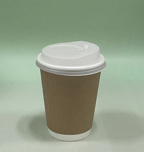 Gobelet en papier à double paroi entièrement biodégradable, doublé de PLA, pour café chaud, thé au lait, gobelet ondulé isolé jetable - Product Image 5