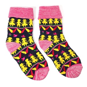 Custom Cartoon Funny Crew grueso invierno 100% algodón moda mujer Calcetines - Product Image 1