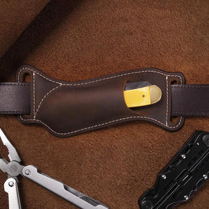 Funda de Cuero Vintage al por Mayor para Cuchillo Plegable, Funda para Cinturón, Mini Porta Herramientas de Bolsillo para Exteriores - Product Image 3