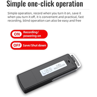 Grabadora de Voz USB SK868 de 8GB con 9 Horas de Grabación en Formatos WMA/MP3/WAV y Batería de Litio Integrada