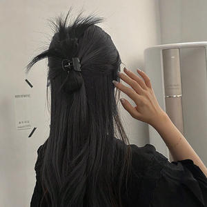 Miss <b>Hair</b> <b>Clip</b> Wig Natural Brown High Temperature Wire Plastic Daily Styling Ponytail Feather <b>Bun</b> PY644 2 - Product Image 5