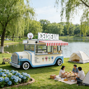 Stainless Steel Commercial Food Cart Mobile Vendor Cart for Outdoor Plaza Park and Scenic Area Business - Product Image 1