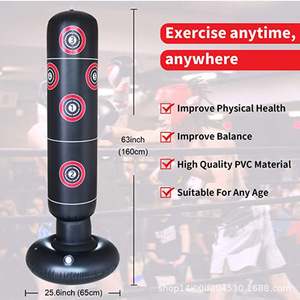 1.6M Fitness <strong>Inflatable</strong> Punching <strong>Bag</strong> Stress <strong>Punch</strong> Tower <strong>Bag</strong> Speed Stand Power Boxing Target <strong>Bag</strong> for Kids Teenagers - Product Image 6