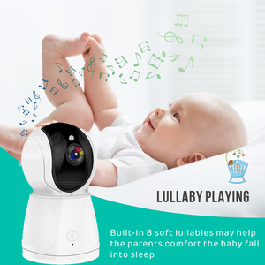 Moniteur bébé sans fil avec double audio, détection de température ambiante bidirectionnelle, batterie rechargeable intégrée, veilleuse infrarouge - Product Image 5