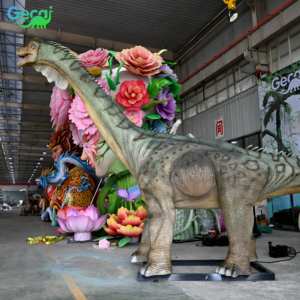Gecai Dinosaur Park Life Size Animatronic <span class=keywords><strong>Dinosaurio</strong></span> <span class=keywords><strong>Diplodocus</strong></span> Modelo - Product Image 3