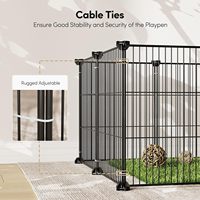 Parc pour animaux de compagnie en plastique durable et portable, parc pour chiots d'intérieur, parc pour chiens portable, parc pour chiots, clôture pour animaux de compagnie