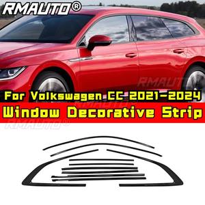 Tira Decorativa para Ventana de Coche, Marco de Puerta Exterior de Acero Inoxidable para Volkswagen CC 2021-2024, Kit de Carrocería, Accesorios para Coche - Product Image 2