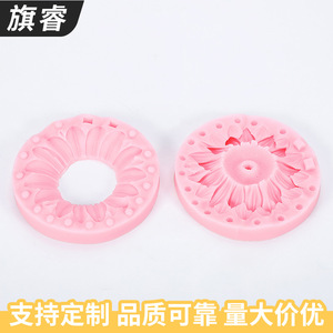 Silicone Cake Decoration Mold Pink Round With Tooth Design For Baking And Pastry Tools - Product Image 2