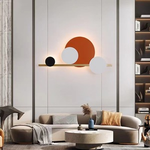 Lampe murale minimaliste nordique de luxe léger, éclairage d'ambiance créatif pour salon, canapé, fond, lampe de chevet personnalisée - Product Image 1