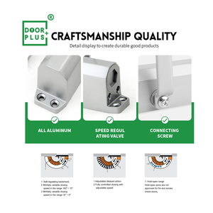 Doorpuls Ferme-<span class=keywords><strong>porte</strong></span> à 180 degrés Ferme-<span class=keywords><strong>porte</strong></span> hydraulique à <span class=keywords><strong>fermeture</strong></span> douce Ferme-<span class=keywords><strong>porte</strong></span> en bois robuste Ferme-<span class=keywords><strong>porte</strong></span> souple pour <span class=keywords><strong>porte</strong></span> <span class=keywords><strong>coulissante</strong></span> - Product Image 5