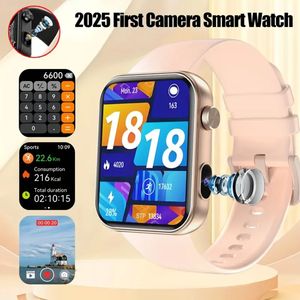 Nouvelle montre connectée caméra 2025 pour hommes et femmes, enregistrement photo et vidéo, moniteur de santé, étanche, sport, fitness, HD, appel Bluetooth, montre intelligente - Product Image 3