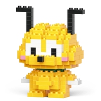 Vente en gros de figurines d'animaux en micro-particules de plastique, puzzle à assembler, mini briques, ensemble de blocs de construction
