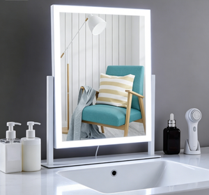LED <b>Vanity</b> <b>Mirror</b> Touch Screen Makeup <b>Mirror</b> Illuminated Dressing <b>Table</b> <b>Mirror</b> for Bathroom Bedroom - Product Image 4