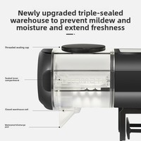 Distributeur automatique de nourriture pour aquariums Baiyinmei, compact, intelligent, programmable, multifonction, fabriqué en Chine