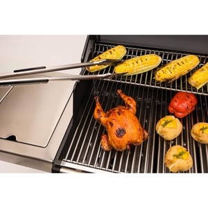 Pinces de barbecue robustes en acier inoxydable avec poignée douce au toucher et verrouillage intégré - Product Image 3