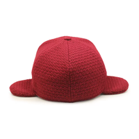 Casquette de baseball tricotée sur mesure avec cache-oreilles, bonnet d'hiver à visière avec logo 3D pour la promotion de la marque et les cadeaux promotionnels, vente en gros OEM