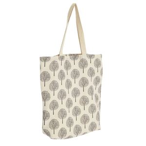 Bolsa de Compras Azul Reutilizable Ligera para la Escuela y la Vida Diaria, Bolsa de Hombro a Rayas, Bolsa de Lona - Product Image 4